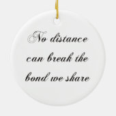 サンタアクロスティッククリスマスホリデーフェスティバル応援メール セラミックオーナメント (裏面)