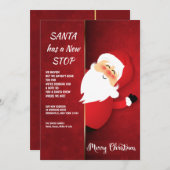 サンタアットザドアニューアドレスホリデーカード シーズンカード (正面/裏面)