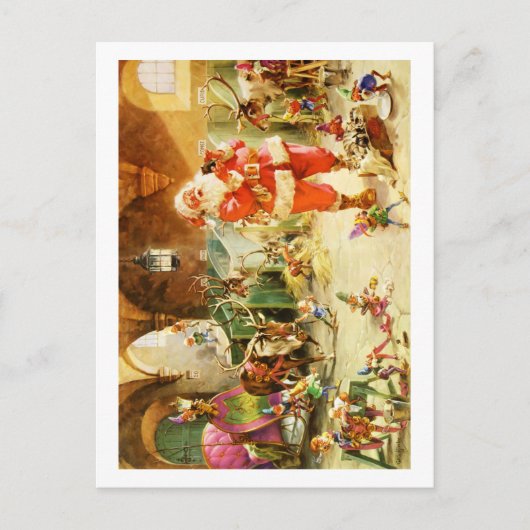 サンタアットザノースポールトナカイ厩舎 シーズンポストカード (正面)