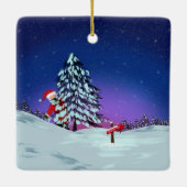 サンタアットザノースポール セラミックオーナメント (裏面)