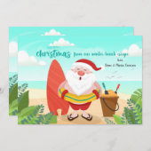 サンタアットザビーチクリスマスカード シーズンカード (正面/裏面)