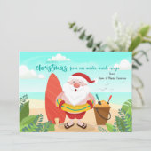 サンタアットザビーチクリスマスカード シーズンカード (スタンド正面)