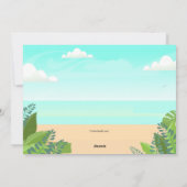 サンタアットザビーチクリスマスカード シーズンカード (裏面)