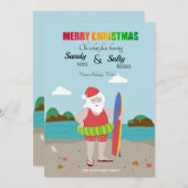 サンタアットザビーチホリデーカード シーズンカード (正面/裏面)