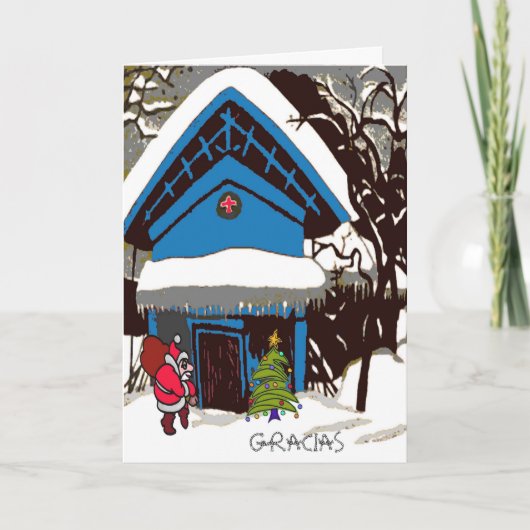 サンタアットシャレークリスマスグラシア シーズンカード (正面)