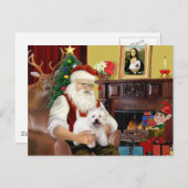 サンタアットホームウエストハイランドテリア5 シーズンポストカード (正面/裏面)