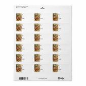 サンタアットミッドナイトヴィンテージギフトラベル ラベル (フルシート)