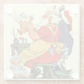 サンタアットワーク ガラスコースター (裏面)