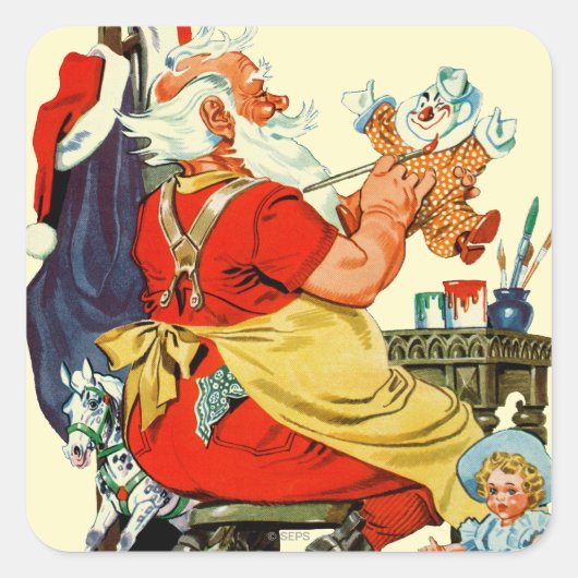 サンタアットワーク スクエアシール (正面)