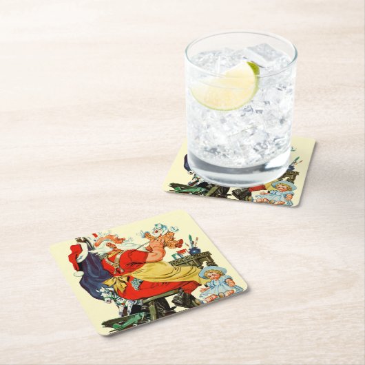 サンタアットワーク スクエアペーパーコースター (インサイチュ)