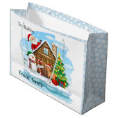 サンタアド・チャイルドの名前から北極 ラージペーパーバッグ (正面アングル)