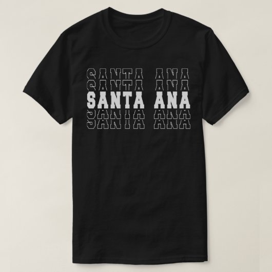 サンタアナシティカリフォルニアサンタアナCA 1 Tシャツ (デザイン正面)
