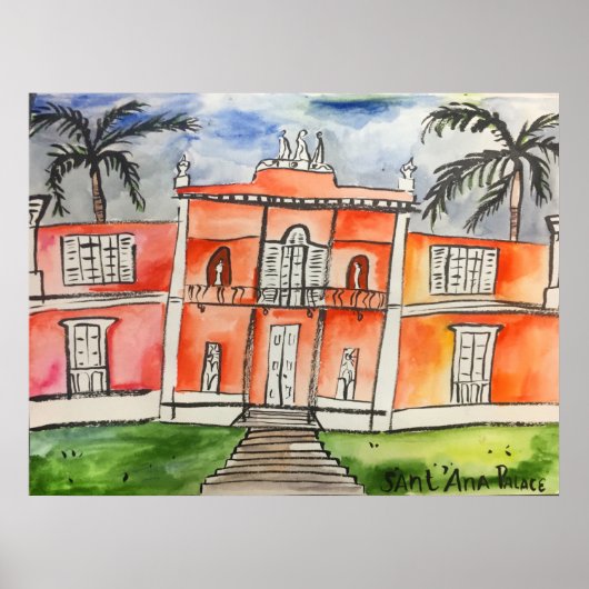 サンタアナパレスアゾレスポンタデルガルダサンミゲル ポスター (正面)