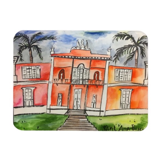 サンタアナパレスアゾレスポンタデルガルダサンミゲル マグネット (横)