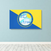 サンタアナ州旗（カリフォルニア州） キャンバスプリント (インサイチュ (ウッドフロア))