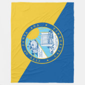 サンタアナ州旗（カリフォルニア州） フリースブランケット (正面)