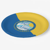 サンタアナ州旗（カリフォルニア州） ペーパープレート (アングル)