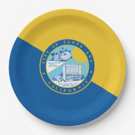 サンタアナ州旗（カリフォルニア州） ペーパープレート