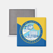 サンタアナ州旗（カリフォルニア州） マグネット (正面/裏面)