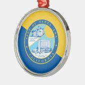 サンタアナ州旗（カリフォルニア州） メタルオーナメント (左)