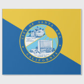 サンタアナ州旗（カリフォルニア州） ラッピングペーパー (フラット)