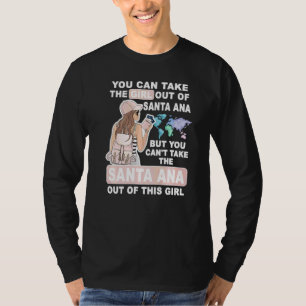 サンタアナ市のクールな女の子 サンタアナの娘に誇り Tシャツ