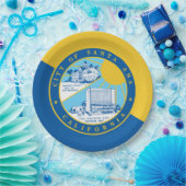 サンタアナ市国旗 ペーパープレート (パーティー)