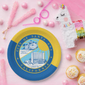 サンタアナ市国旗 ペーパープレート (パーティー)