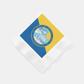 サンタアナ市国旗 縁ありカクテルナプキン (角)