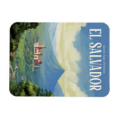 サンタアナ火山エルサルバドル旅行記念品 マグネット (横)