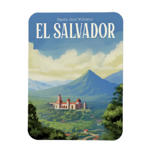 サンタアナ火山エルサルバドル旅行記念品 マグネット