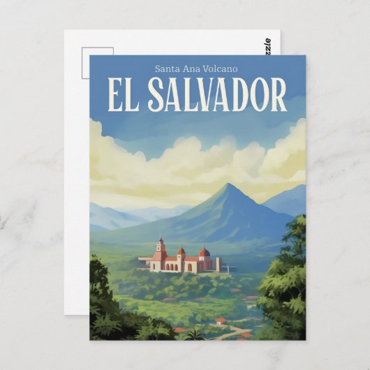 サンタアナ火山エルサルバドル旅行 ポストカード (正面/裏面)