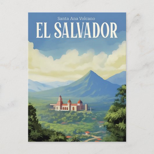 サンタアナ火山エルサルバドル旅行 ポストカード (正面)