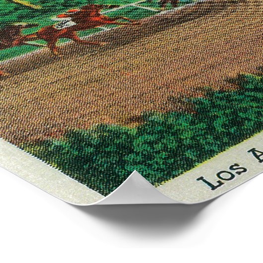 サンタアニタパークホースレースアルカディア（カリフォルニア州） ポスター (角)