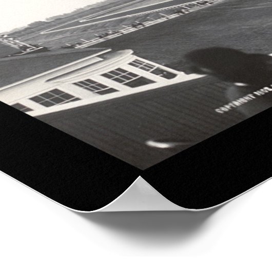 サンタアニタ競馬場の写真撮影1908 ポスター (角)