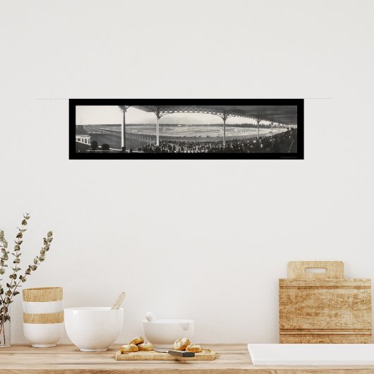 サンタアニタ競馬場の写真撮影1908 ポスター (キッチン)