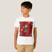 サンタアフリカヒョウクロース赤 Tシャツ (正面フル)