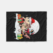 サンタアペンツェラーセンネンハンドライディングアクソロトルキリスト フリースブランケット (正面(横))