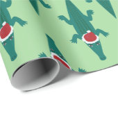 サンタアリゲーター/クロコディレスデザイン ラッピングペーパー (ロールコーナー)