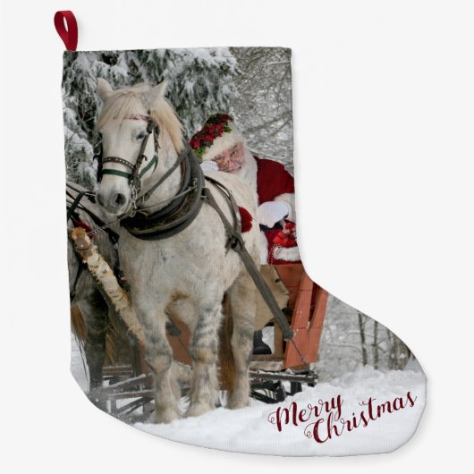 サンタアンドウース ラージクリスマスストッキング (正面)