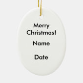 サンタアンドディア奇数カップルオーナメント セラミックオーナメント (裏面)