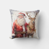 サンタアンドトナディアクリスマスホリデーホームデコール クッション (正面)