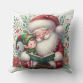 サンタアンド小妖精や小人3 クッション (正面)