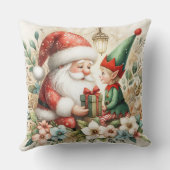 サンタアンド小妖精や小人5 クッション (裏面)