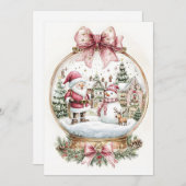 サンタアンド雪だるま シーズンカード (正面/裏面)