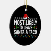 サンタア離れタコのクリスマスに最もおもしろい近い セラミックオーナメント (右)