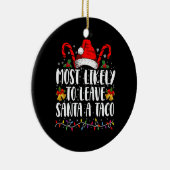 サンタア離れタコのクリスマスに最もおもしろい近い セラミックオーナメント (右)