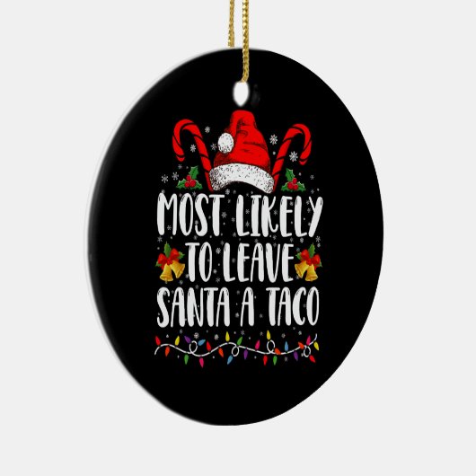サンタア離れタコのクリスマスに最もおもしろい近い セラミックオーナメント (右)