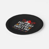 サンタア離れタコのクリスマスに最もおもしろい近い ペーパープレート (アングル)