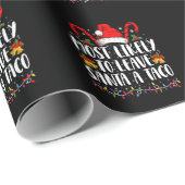 サンタア離れタコのクリスマスに最もおもしろい近い ラッピングペーパー (ロールコーナー)